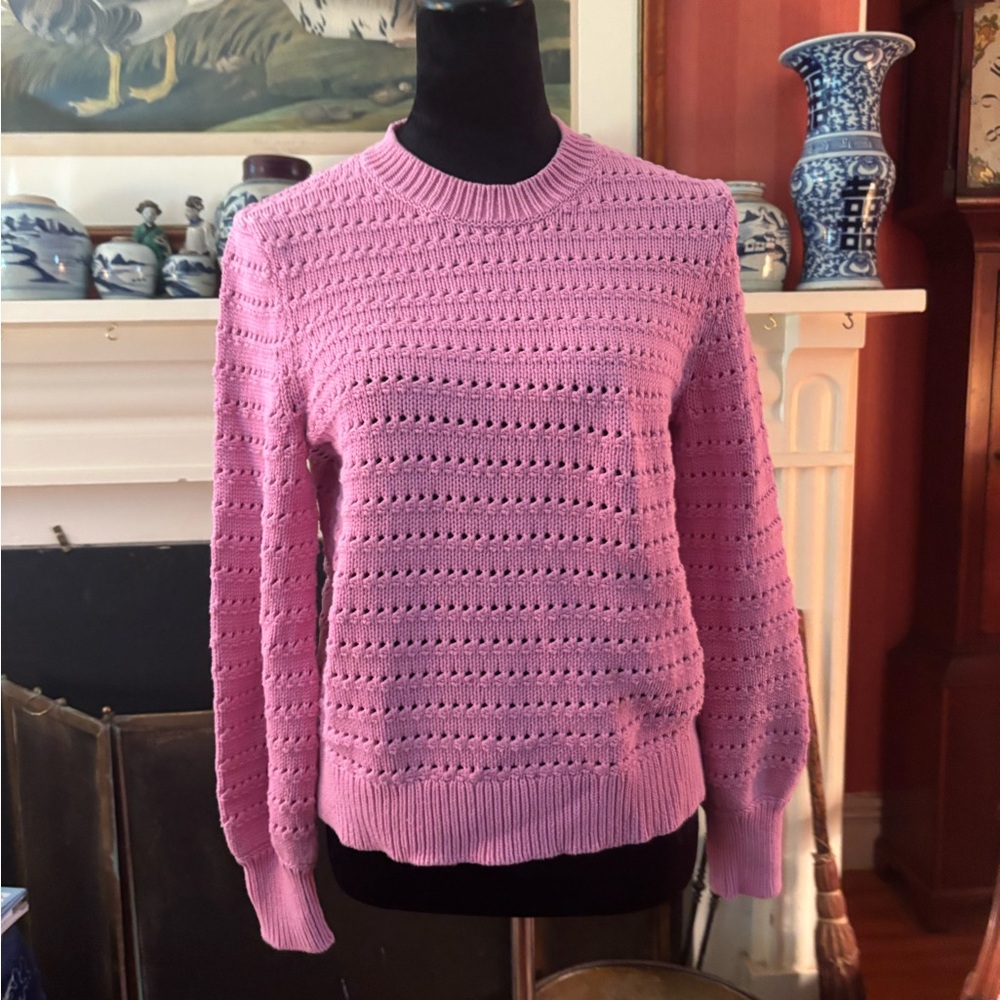 J. Crew Pink Crew Neck Sweater